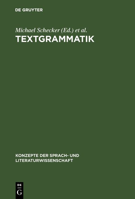 Produktbild: Textgrammatik