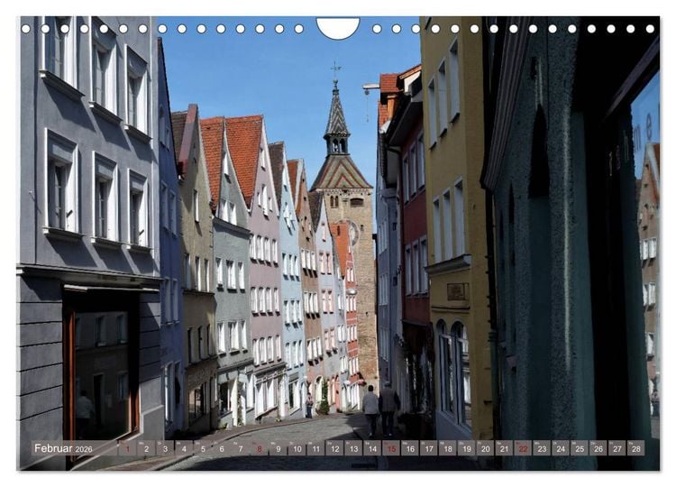 Produktbild: Landsberg am Lech - Die liebenswerte und romantische Stadt am Fluss (Wandkalender 2026 DIN A4 quer), CALVENDO Monatskalender