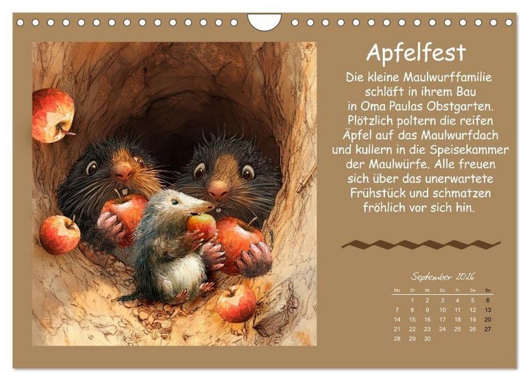 Produktbild: Kleine Tiere - Lustige Abenteuer (Wandkalender 2026 DIN A4 quer), CALVENDO Monatskalender