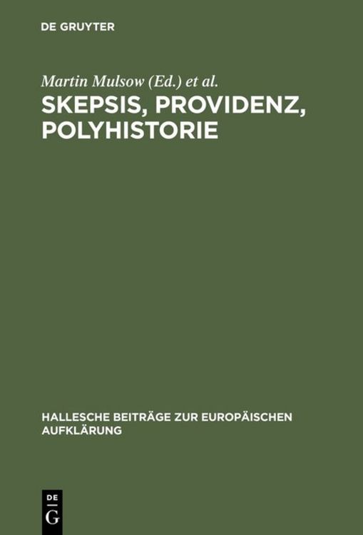 Produktbild: Skepsis, Providenz, Polyhistorie