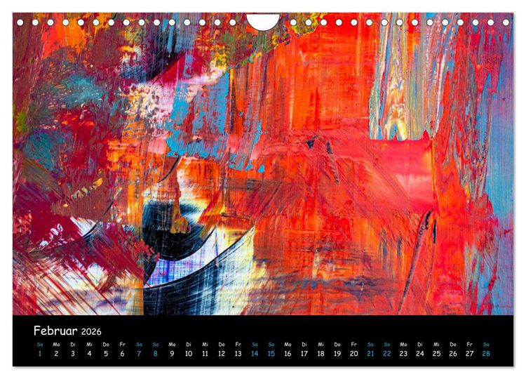 Produktbild: Abstraktes - Harmonie des Zufalls in Formen und Farben (Wandkalender 2026 DIN A4 quer), CALVENDO Monatskalender