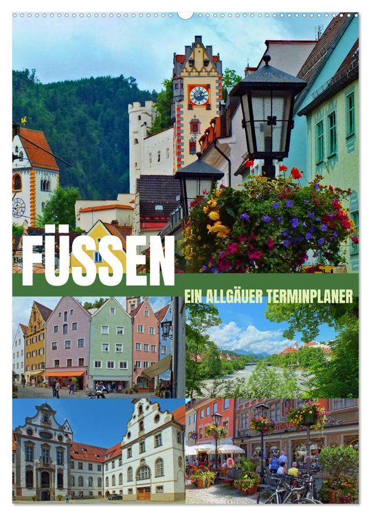 Produktbild: F&uuml;ssen - Ein Allg&auml;uer Terminplaner (Wandkalender 2026 DIN A2 hoch), CALVENDO Monatskalender
