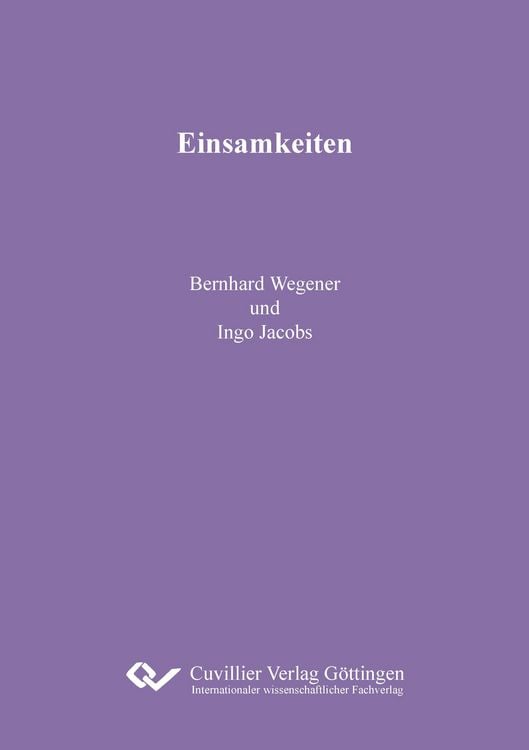 Produktbild: Einsamkeiten