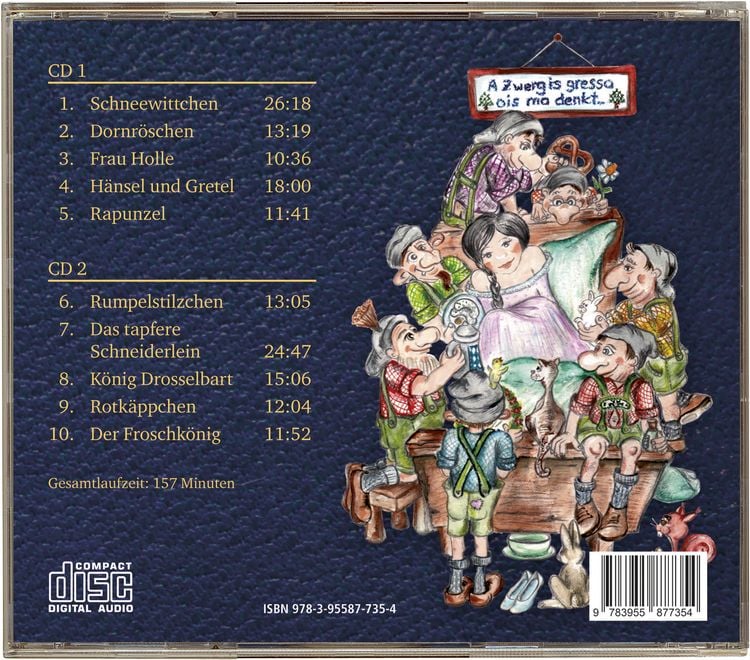 Produktbild: Die sch&ouml;nsten Grimms M&auml;rchen auf Bairisch