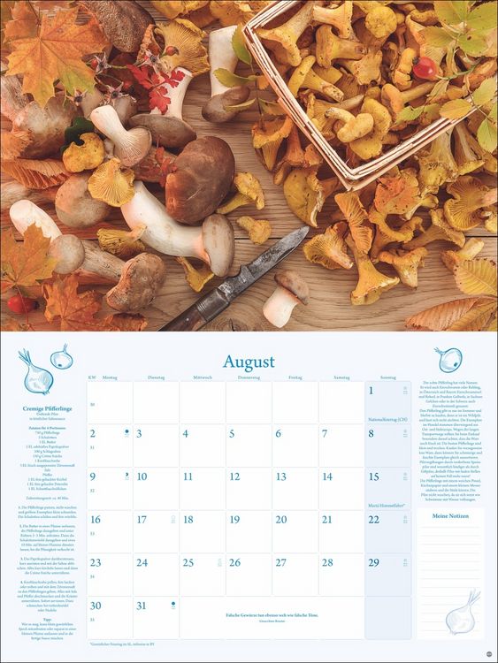 Produktbild: K&uuml;chenkalender Broschur XL 2027