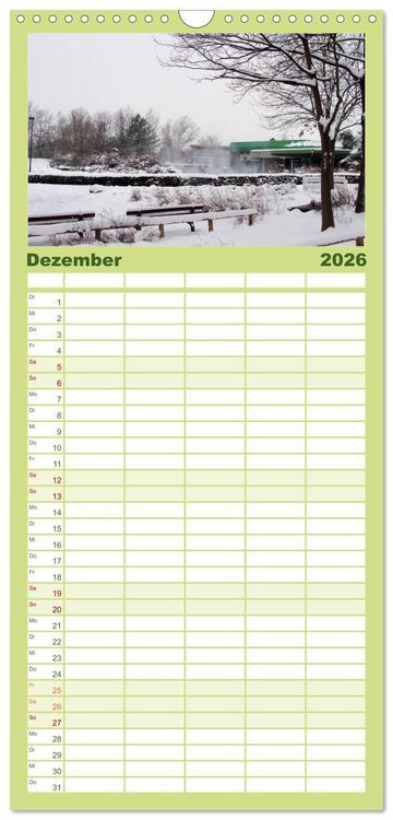 Produktbild: Familienplaner 2026 - Bad Sassendorf mit 5 Spalten (Wandkalender, 21 x 45 cm) CALVENDO