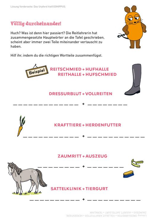 Produktbild: Frag doch mal ... die Maus: Mein R&auml;tselblock mit der Maus &ndash; Pferde und Ponys