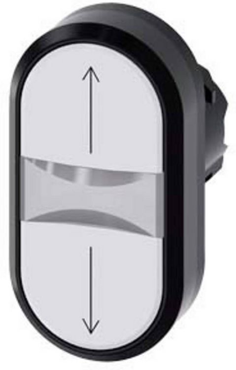 Produktbild: Siemens 3SU10003AB660AN0 3SU1000-3AB66-0AN0 Doppeldrucktaster (B x H) 29.8 mm x 57.7 mm IP66, IP67, IP69/IP69K 1 St.