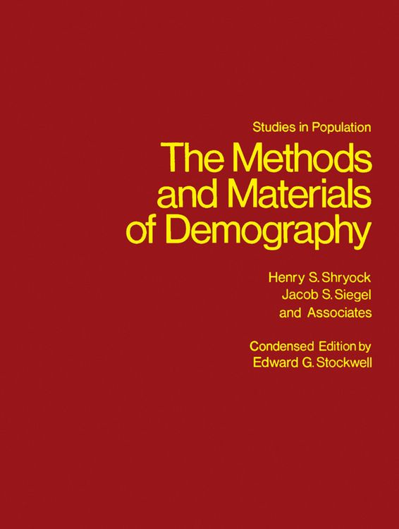 Produktbild: The Methods and Materials of Demography