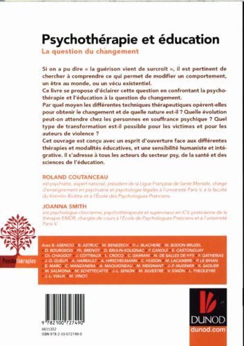 Produktbild: Psychoth&eacute;rapie et &eacute;ducation : la question du changement