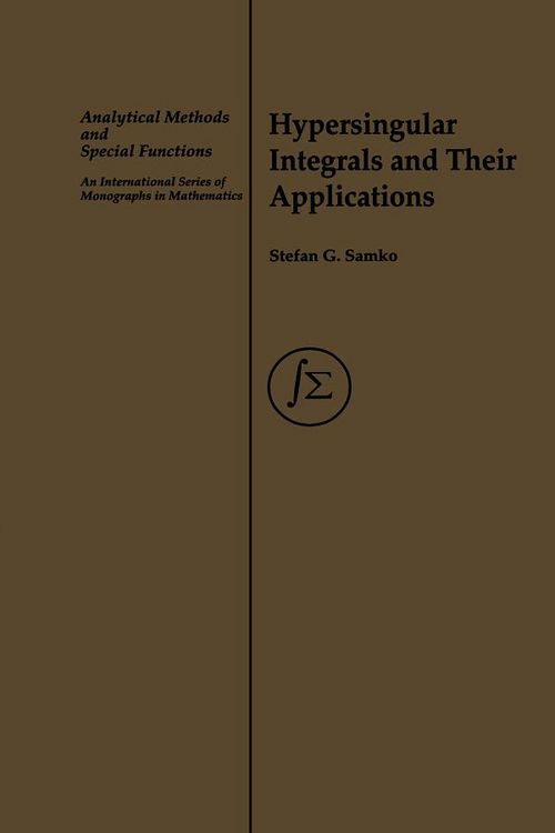 Produktbild: Hypersingular Integrals and Their Applications
