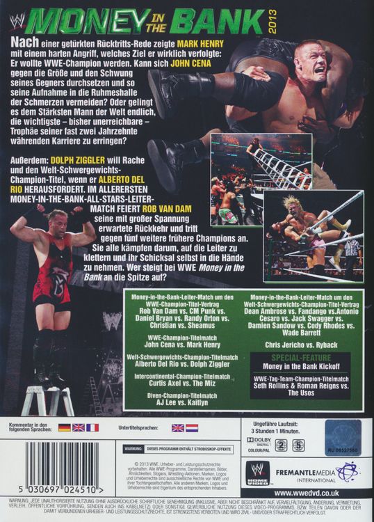 Produktbild: Money in the Bank 2013