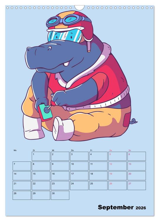 Produktbild: Lustige Gamer Tiere (Wandkalender 2026 DIN A3 hoch), CALVENDO Monatskalender