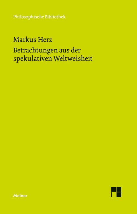 Produktbild: Betrachtungen aus der spekulativen Weltweisheit