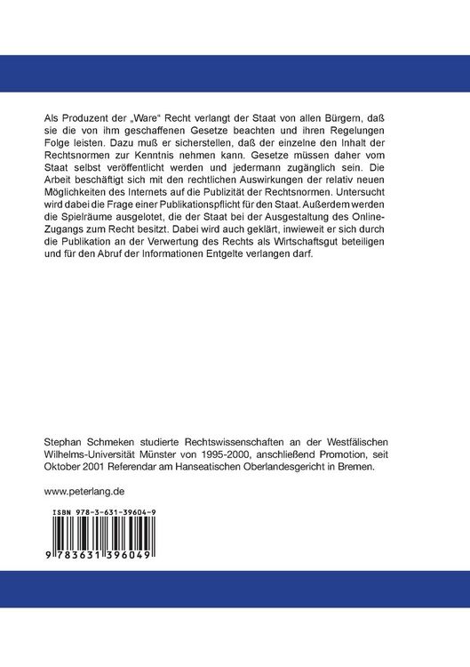 Produktbild: Die Publizit&auml;t von Normen im Internet