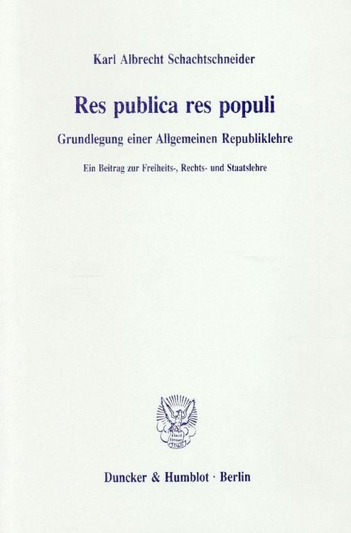 Produktbild: Res publica res populi