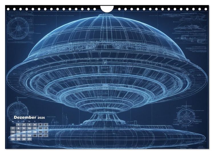 Produktbild: Steampunk - Blaupausen (Wandkalender 2026 DIN A4 quer), CALVENDO Monatskalender