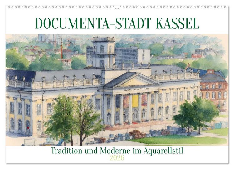 Produktbild: DOCUMENTA-Stadt Kassel (Wandkalender 2026 DIN A2 quer), CALVENDO Monatskalender