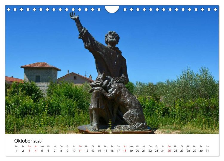 Produktbild: Gubbio - die mittelalterliche Stadt in Umbrien (Wandkalender 2026 DIN A4 quer), CALVENDO Monatskalender