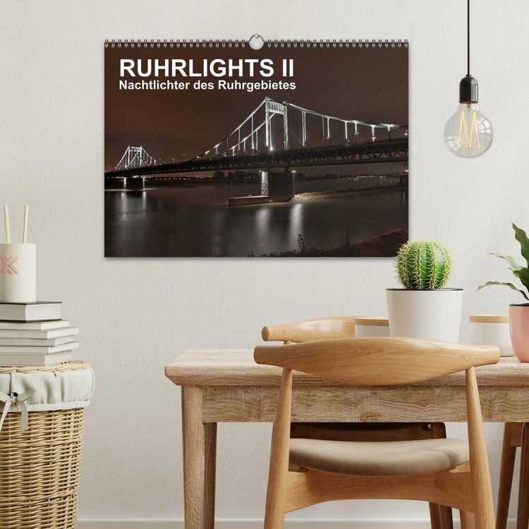 Produktbild: Ruhrlights II - Nachtlichter des Ruhrgebietes (Wandkalender 2026 DIN A3 quer), CALVENDO Monatskalender