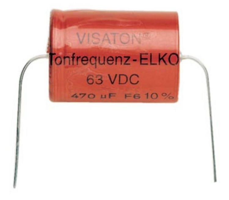 Produktbild: Visaton Bipolar Elco 22 UF Lautsprecher-Kondensator 22 &micro;F