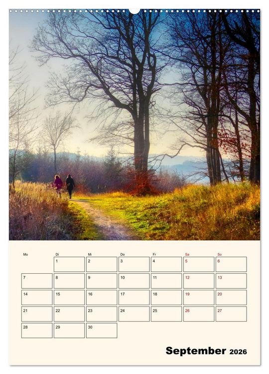 Produktbild: Deutschland. Deutsche Lande, vielf&auml;ltig und bunt (hochwertiger Premium Wandkalender 2026 DIN A2 hoch), Kunstdruck in Hochglanz