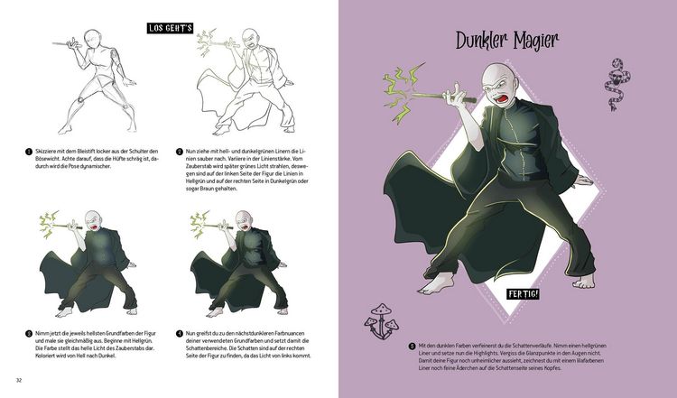 Produktbild: Die Zeichenschule f&uuml;r Potterheads