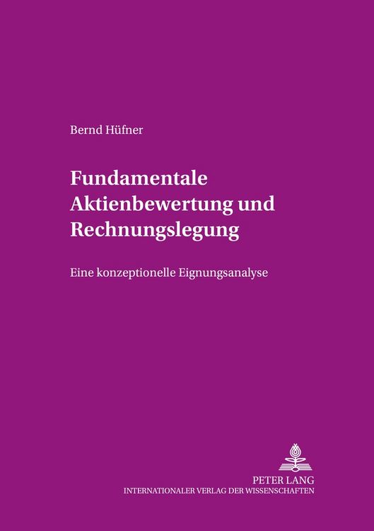 Produktbild: Fundamentale Aktienbewertung und Rechnungslegung