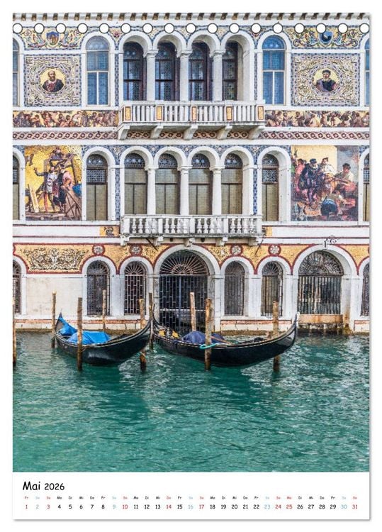 Produktbild: Venedig - Magische Impressionen (Tischkalender 2026 DIN A5 hoch), CALVENDO Monatskalender
