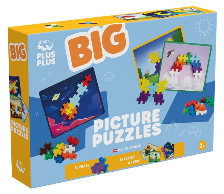 Produktbild: PLUS PLUS - 60 Kreativ Bausteine BIG Bilder Puzzle