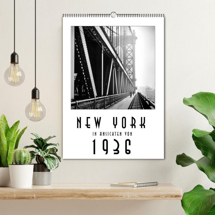 Produktbild: New York in Ansichten von 1936 (Wandkalender 2026 DIN A2 hoch), CALVENDO Monatskalender