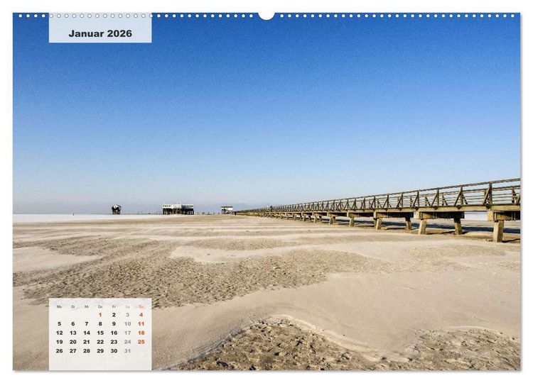 Produktbild: Nord-Ostsee Impressionen (Wandkalender 2026 DIN A2 quer), CALVENDO Monatskalender