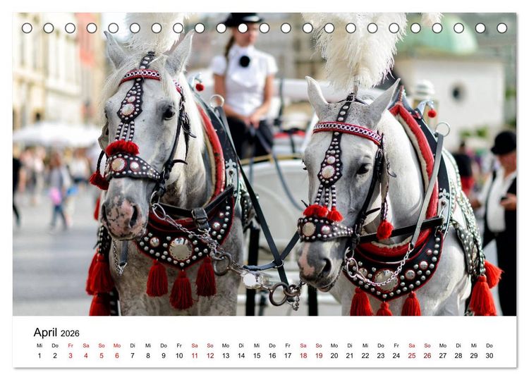 Produktbild: Krakau - die sch&ouml;nste Stadt Polens (Tischkalender 2026 DIN A5 quer), CALVENDO Monatskalender