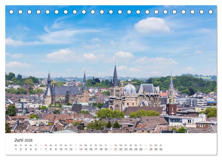 Produktbild: Aachener Dom - Weltkulturdenkmal (Tischkalender 2026 DIN A5 quer), CALVENDO Monatskalender