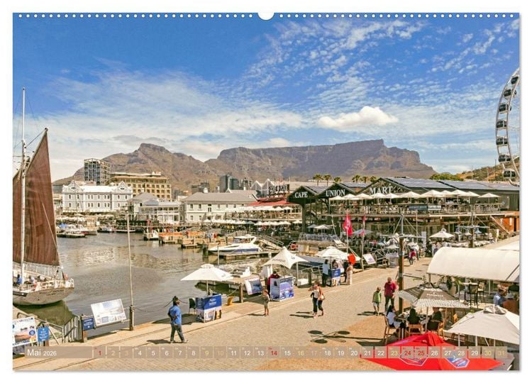 Produktbild: Kapstadt: Leben unterm Tafelberg (hochwertiger Premium Wandkalender 2026 DIN A2 quer), Kunstdruck in Hochglanz