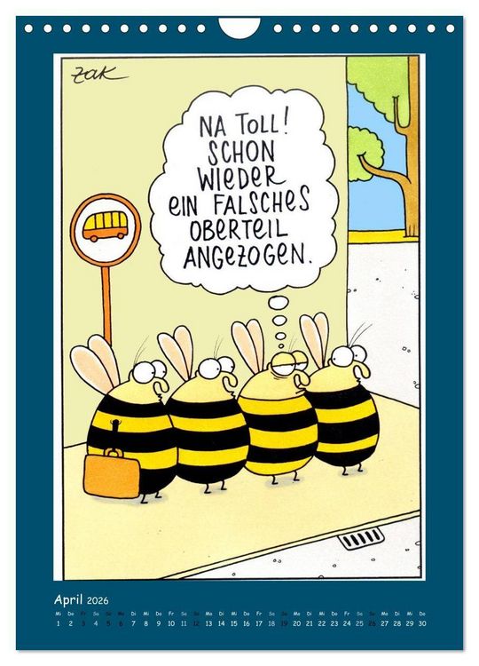 Produktbild: Na Toll! Comics von Martin Zak (Wandkalender 2026 DIN A4 hoch), CALVENDO Monatskalender