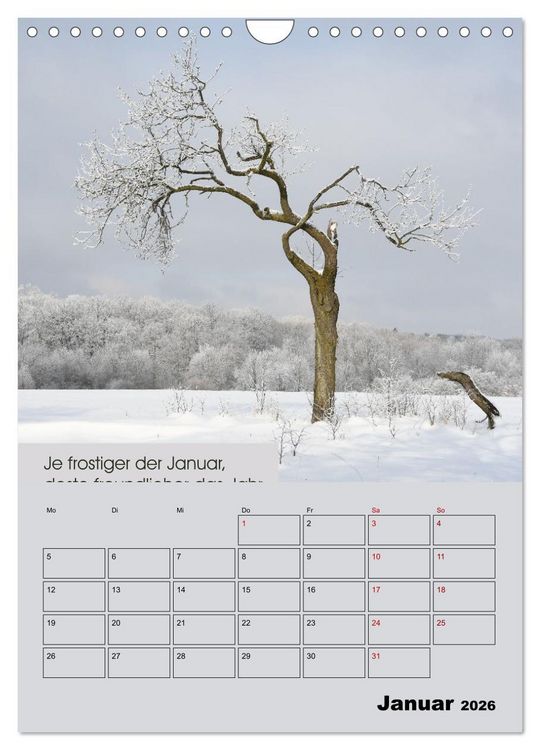 Produktbild: Wetter-Regeln der Bauern (Wandkalender 2026 DIN A4 hoch), CALVENDO Monatskalender