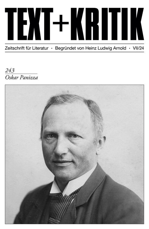Produktbild: TEXT + KRITIK 243 - Oskar Panizza