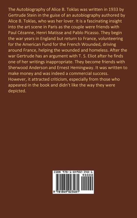 Produktbild: The Autobiography of Alice B Toklas