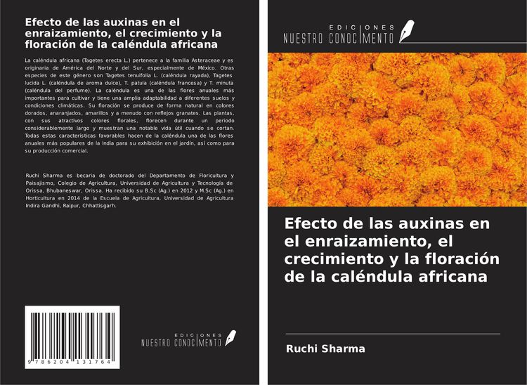 Produktbild: Efecto de las auxinas en el enraizamiento, el crecimiento y la floraci&oacute;n de la cal&eacute;ndula africana