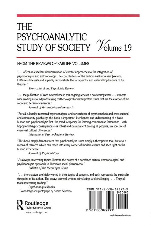 Produktbild: The Psychoanalytic Study of Society, V. 19