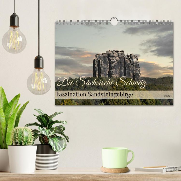 Produktbild: Die S&auml;chsische Schweiz / Faszination Sandsteingebirge (Wandkalender 2026 DIN A4 quer), CALVENDO Monatskalender