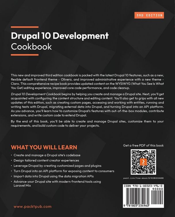 Produktbild: Drupal 10 Development Cookbook - Third Edition