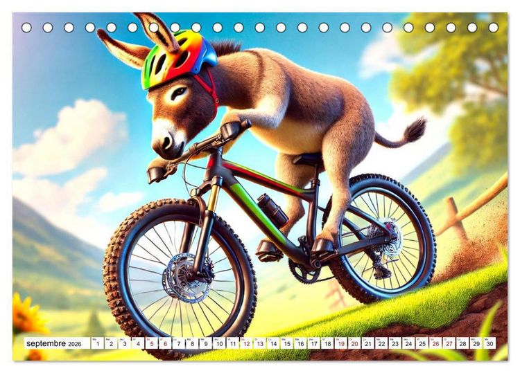 Produktbild: Illusions animales - Amusez-vous au gr&eacute; de ces sc&egrave;nes animales rocambolesques (Calendrier de bureau 2026 DIN A5 vertical), CALVENDO calendrier mensuel
