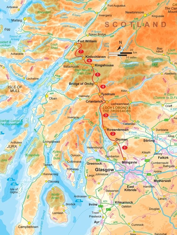 Produktbild: West Highland Way Map Booklet