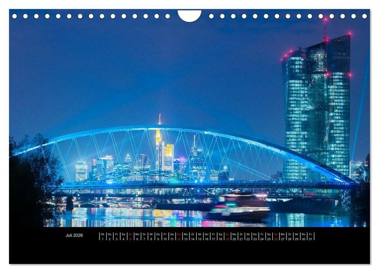 Produktbild: Frankfurt (Wandkalender 2026 DIN A4 quer), CALVENDO Monatskalender