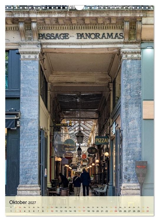 Produktbild: Pariser Passagen &ndash; Architektur und Atmosph&auml;re (Wandkalender 2027 DIN A3 hoch), CALVENDO Monatskalender