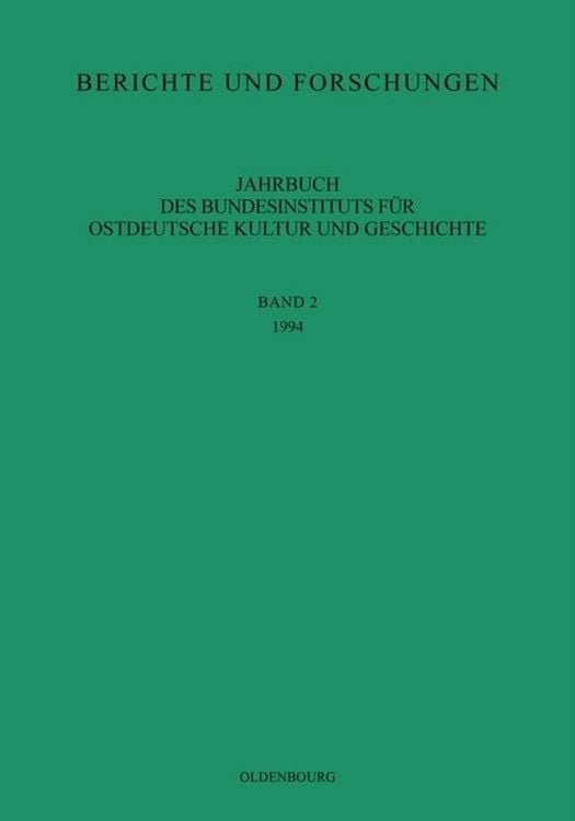Produktbild: Jahrbuch des Bundesinstituts f&uuml;r Kultur und Geschichte der Deutschen im &ouml;stlichen Europa / 1994