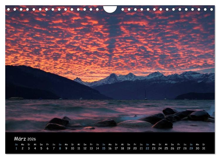 Produktbild: Stimmungsvolle Bilder vom Thunersee (Wandkalender 2026 DIN A4 quer), CALVENDO Monatskalender
