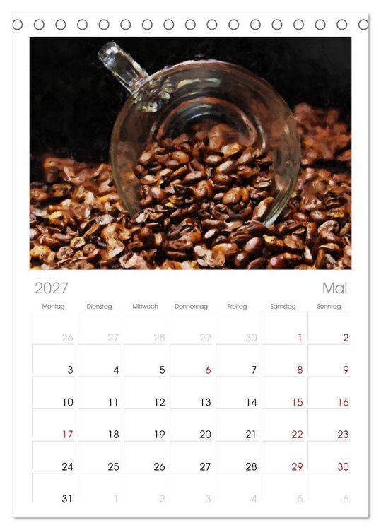 Produktbild: Tischplaner 2027 - Kaffeesatz - Kunst und Tradition (A5 Tischkalender zum Aufstellen) CALVENDO